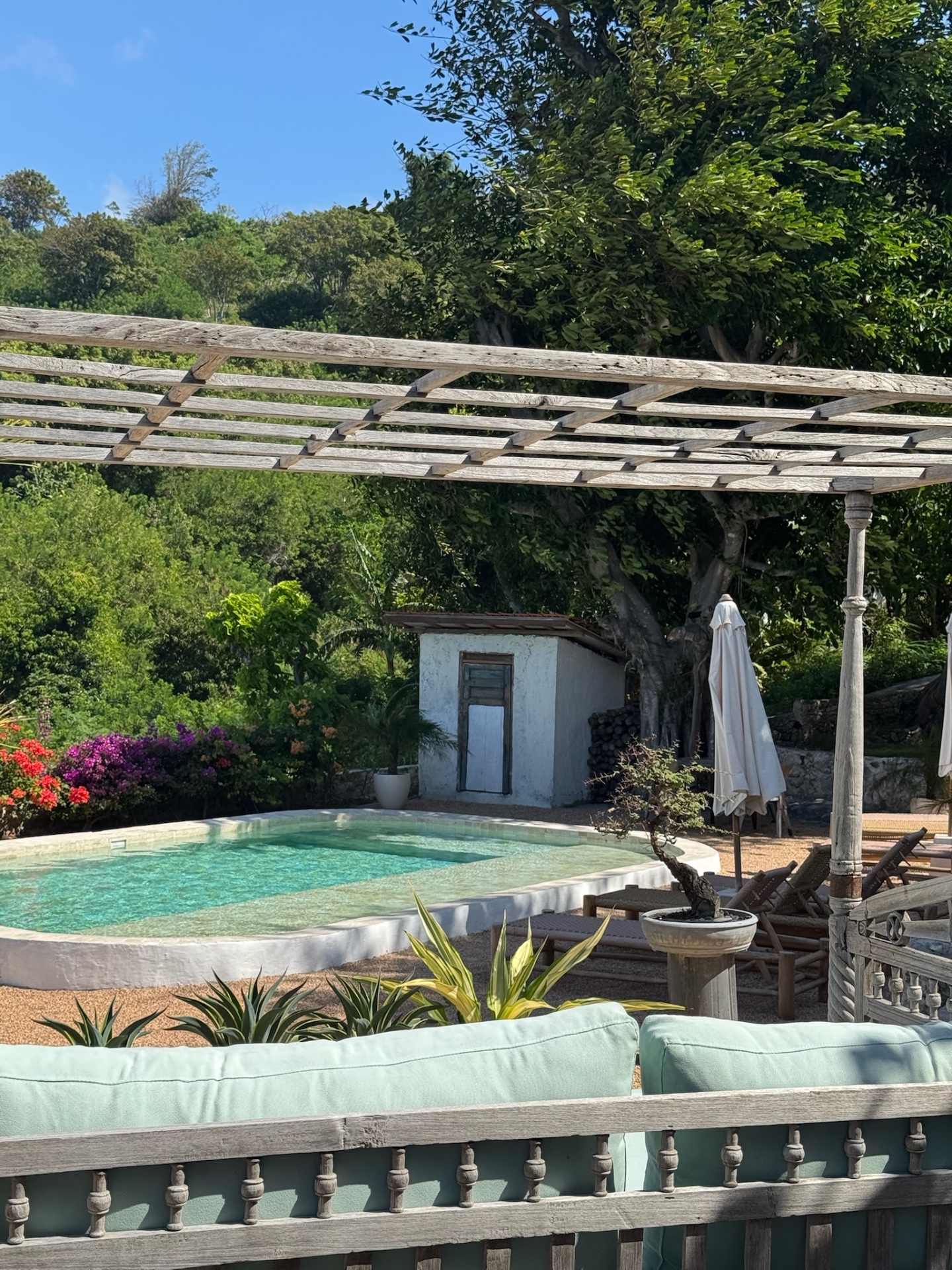 Pool area at Villas Roc-Azur